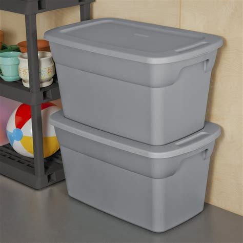 metal tote box 30 x 12x|sterilite 30 gallon tote.